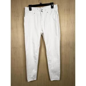 Curve Appeal Jeans Womens 10 White Skinny High Rise Stretch Denim Curve Creator